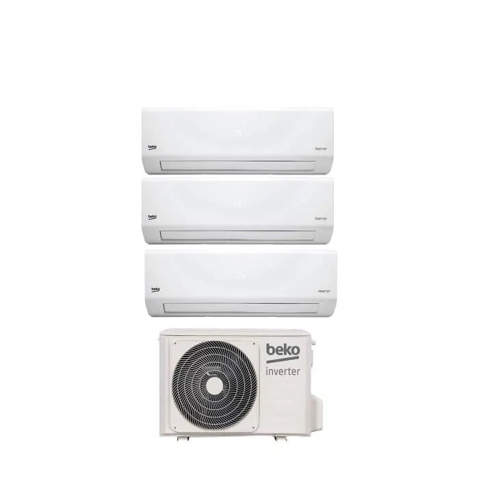 CLIM BEKO TRI SPLIT REVERSIBLE 3.5KW / X2 2.5KW 24 000 BTU