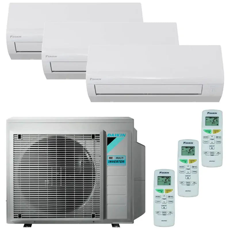 CLIM DAIKIN TRI-SPLIT REVERSIBLE 9000+9000+12000 BTU